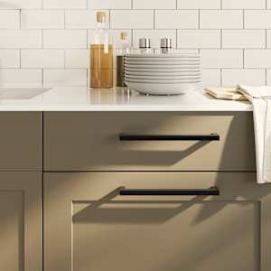 Ročaji za omarico 20 kosov črni 224 mm nerjaveče jeklo