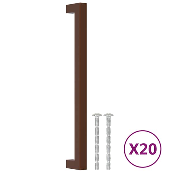 vidaXL kapi k&auml;epidemed 20 tk, pronks, 224 mm, roostevaba teras