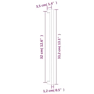 Nábytkové úchytky 10 ks stříbrné 320 mm nerezová ocel - obrázek 8