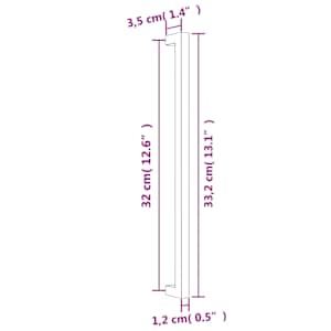 Nábytkové úchytky 10 ks bronzové 320 mm nerezová ocel - obrázek 8