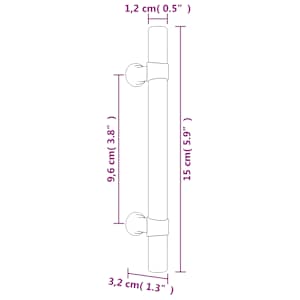 Nábytkové úchytky 20 ks stříbrné 96 mm nerezová ocel - obrázek 8