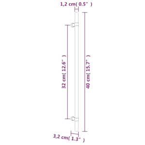 Nábytkové úchytky 10 ks stříbrné 320 mm nerezová ocel - obrázek 8