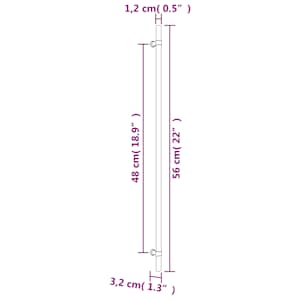Nábytkové úchytky 10 ks stříbrné 480 mm nerezová ocel - obrázek 8
