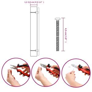 Nábytkové úchytky 10 ks černé 320 mm nerezová ocel - obrázek 9