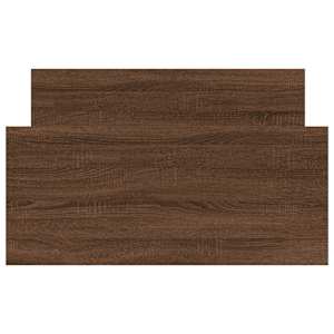 Rám postele bez matrace hnědý dub 100 x 200 cm kompozitní dřevo - obrázek 5