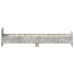 Rám postele betonově šedý 90 x 190 cm kompozitní dřevo - obrázek 6