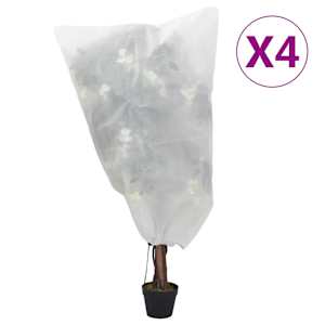 vidaXL pingutusn&ouml;&ouml;riga taime fliiskatted 4 tk, 70 g/m&sup2;, 0,8x0,8 m