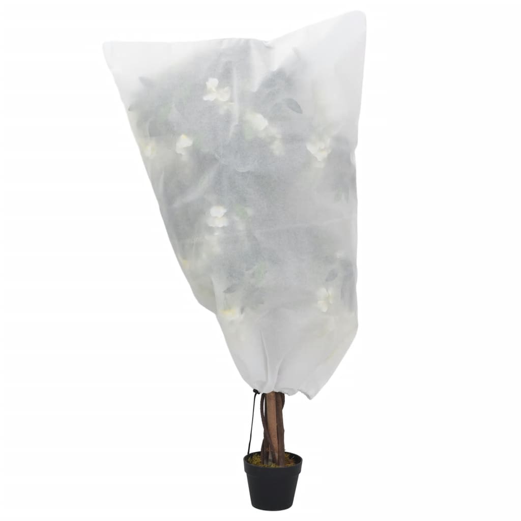 vidaXL Vlieshoezen voor planten met trekkoord 4 st 70 g/m² 0,8x0,8 m