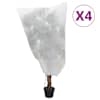 vidaXL pingutusn&ouml;&ouml;riga taime fliiskatted 4 tk, 70 g/m&sup2;, 0,8x1,2 m