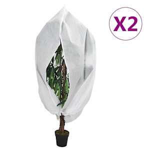Ochranné návleky na rostliny na zip 2 ks 70 g/m² 1 x 1,55 m