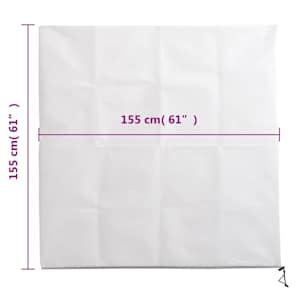 Ochranné návleky na rostliny na zip 2 ks 70 g/m² 1,55 x 1,55 m - obrázek 10