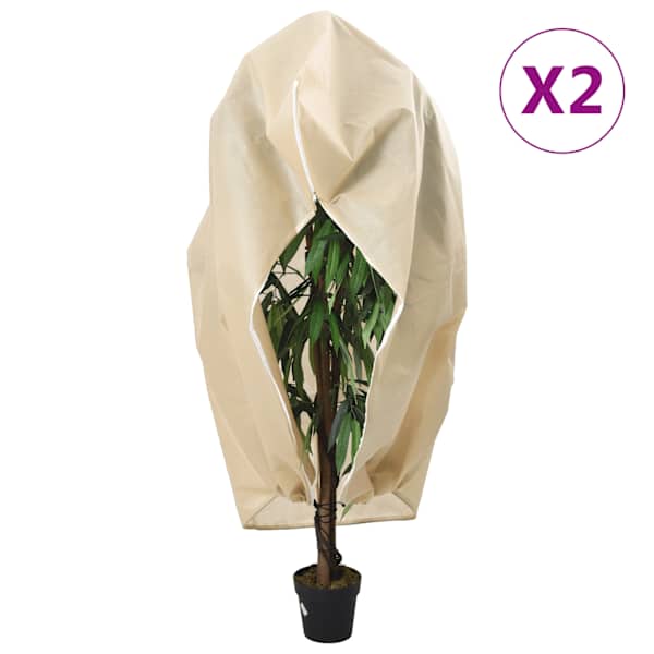vidaXL lukuga taime fliiskatted 2 tk, 70 g/m&sup2;, 1,2 x 1,8 m