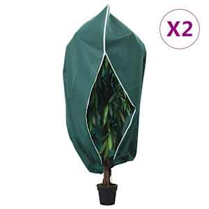 vidaXL lukuga taime fliiskatted 2 tk, 70 g/m&sup2;, 1 x 1,55 m