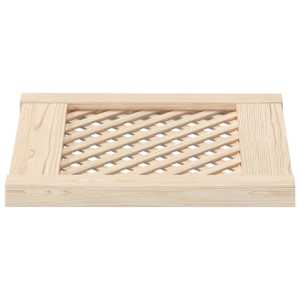 Nábytková dvířka mřížkový design 2 ks 39,5 x 39,5 cm borovice - obrázek 4