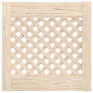 vidaXL kapiuksed, võrega disain 2 tk, 39,5 x 39,5 cm, männipuit
