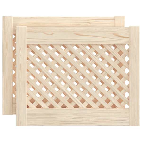 vidaXL kapiuksed, v&otilde;rega disain 2 tk, 49,5 x 39,5 cm, m&auml;nnipuit