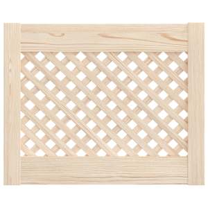 Nábytková dvířka mřížkový design 2 ks 49,5 x 39,5 cm borovice - obrázek 3