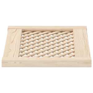 Nábytková dvířka mřížkový design 2 ks 49,5 x 39,5 cm borovice - obrázek 4
