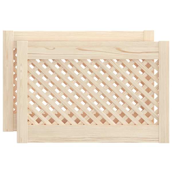 vidaXL kapiuksed, v&otilde;rega disain 2 tk, 59,5 x 39,5 cm, m&auml;nnipuit