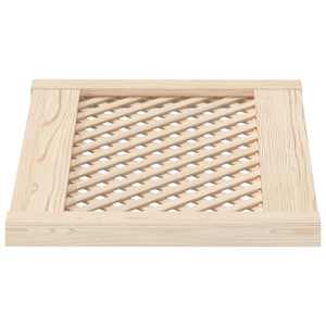 Nábytková dvířka mřížkový design 2 ks 59,5 x 39,5 cm borovice - obrázek 4