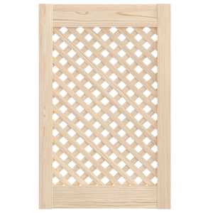 Nábytková dvířka mřížkový design 2 ks 39,5 x 61,5 cm borovice - obrázek 3