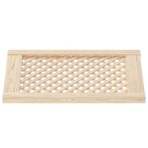 Nábytková dvířka mřížkový design 2 ks 39,5 x 61,5 cm borovice - obrázek 4