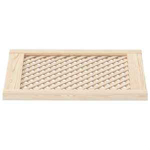 Nábytková dvířka mřížkový design 2 ks 49,5 x 61,5 cm borovice - obrázek 4
