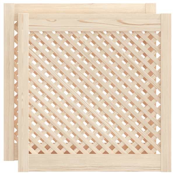 vidaXL kapiuksed, v&otilde;rega disain 2 tk, 59,5 x 61,5 cm, m&auml;nnipuit