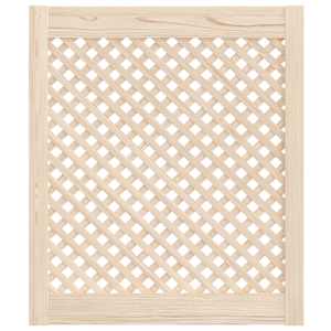Nábytková dvířka mřížkový design 2 ks 59,5 x 69 cm borovice - obrázek 3
