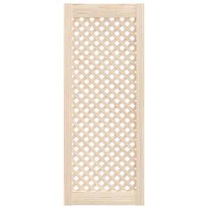 Nábytková dvířka mřížkový design 2 ks 39,5 x 99 cm borovice - obrázek 3