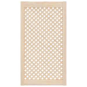 Nábytková dvířka mřížkový design 2 ks 49,5 x 99 cm borovice - obrázek 3