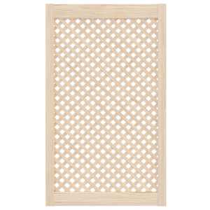 Nábytková dvířka mřížkový design 2 ks 59,5 x 99 cm borovice - obrázek 3