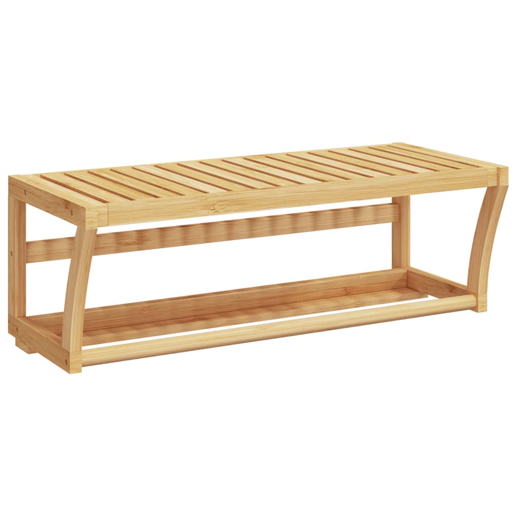 vidaXL falra szerelhető bambusz t&ouml;r&ouml;lk&ouml;zőtart&oacute; polc 60 x 25 x 20 cm