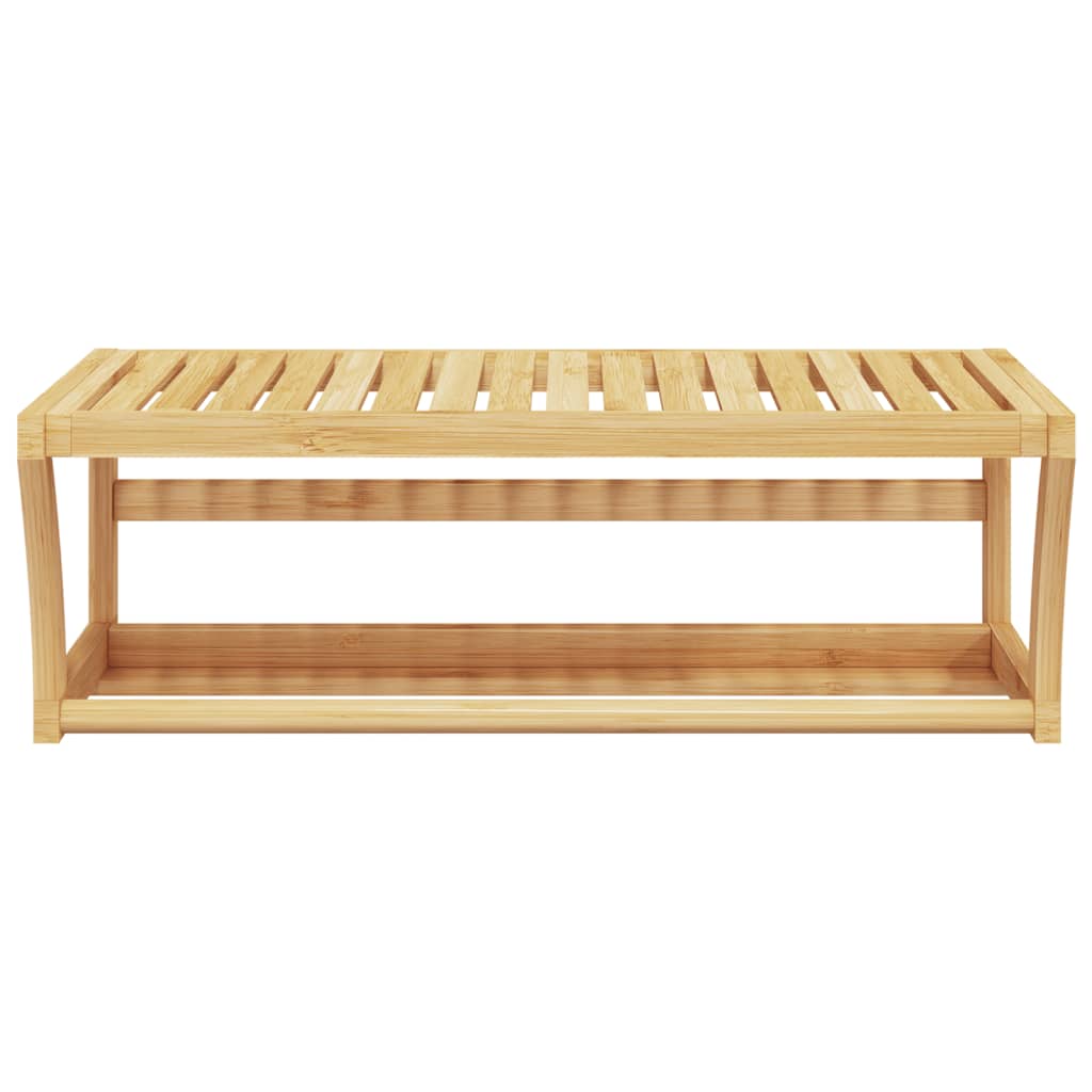vidaXL Polička na uteráky nástenná 60x25x20 cm bambus
