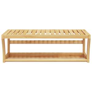 Nástěnná police na ručníky 60 x 25 x 20 cm bambus - obrázek 3