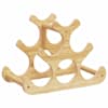 vidaXL veiniriiul 6 pudelile, 35 x 18 x 25,5 cm, bambus