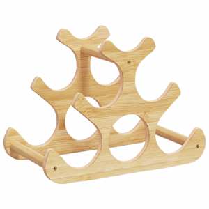 vidaXL veiniriiul 6 pudelile, 35 x 18 x 25,5 cm, bambus