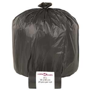 Pytle na odpadky 250 ks černé 35 l - obrázek 3