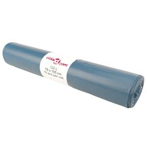 Pytle na odpadky 100 ks modré 120 l - obrázek 2