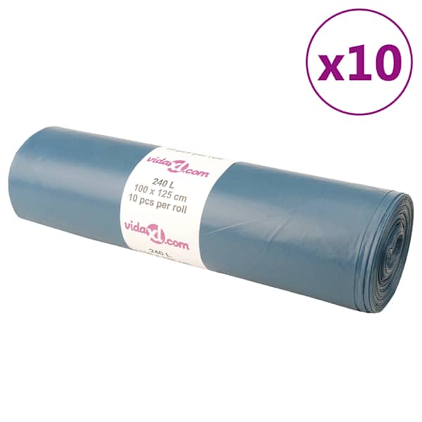 vidaXL pr&uuml;gikotid, 100 tk, sinine, 240 l