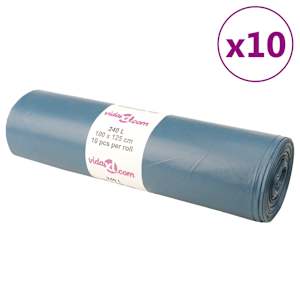 Pytle na odpadky 100 ks modré 240 l - obrázek 1