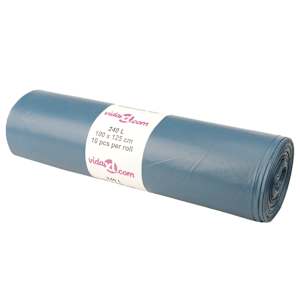 Pytle na odpadky 100 ks modré 240 l - obrázek 2