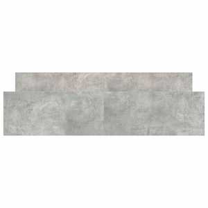 Rám postele s hlavovým a nožním čelem betonově šedý 200x200 cm - obrázek 5