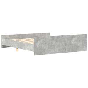 Rám postele s hlavovým a nožním čelem betonově šedý 180x200 cm - obrázek 7