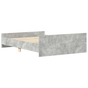 Rám postele s hlavovým a nožním čelem betonově šedý 140x190 cm - obrázek 7