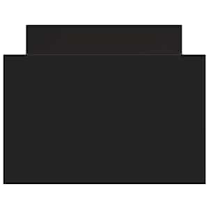Rám postele s hlavovým a nožním čelem černý 100 x 200 cm - obrázek 6
