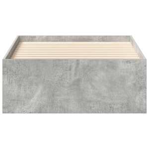 Rám postele betonově šedý 100 x 200 cm - obrázek 5