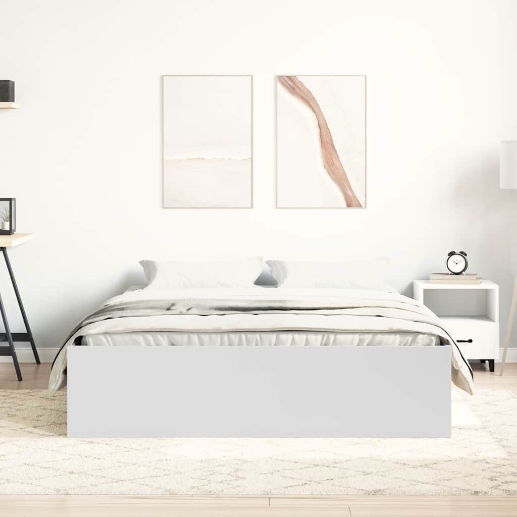 Thumbnail - vidaXL Bettgestell Weiß 120x200 cm
