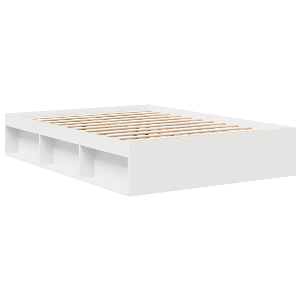 vidaXL Bedframe wit 150x200 cm King Size afbeelding
