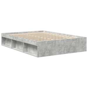 Rám postele betonově šedý 150 x 200 cm King Size - obrázek 3